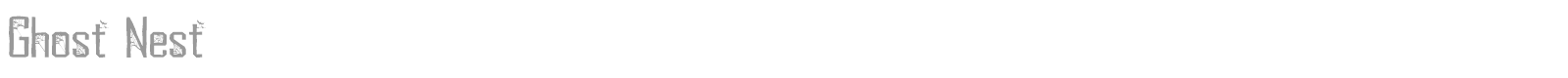 Ghost Nest font preview